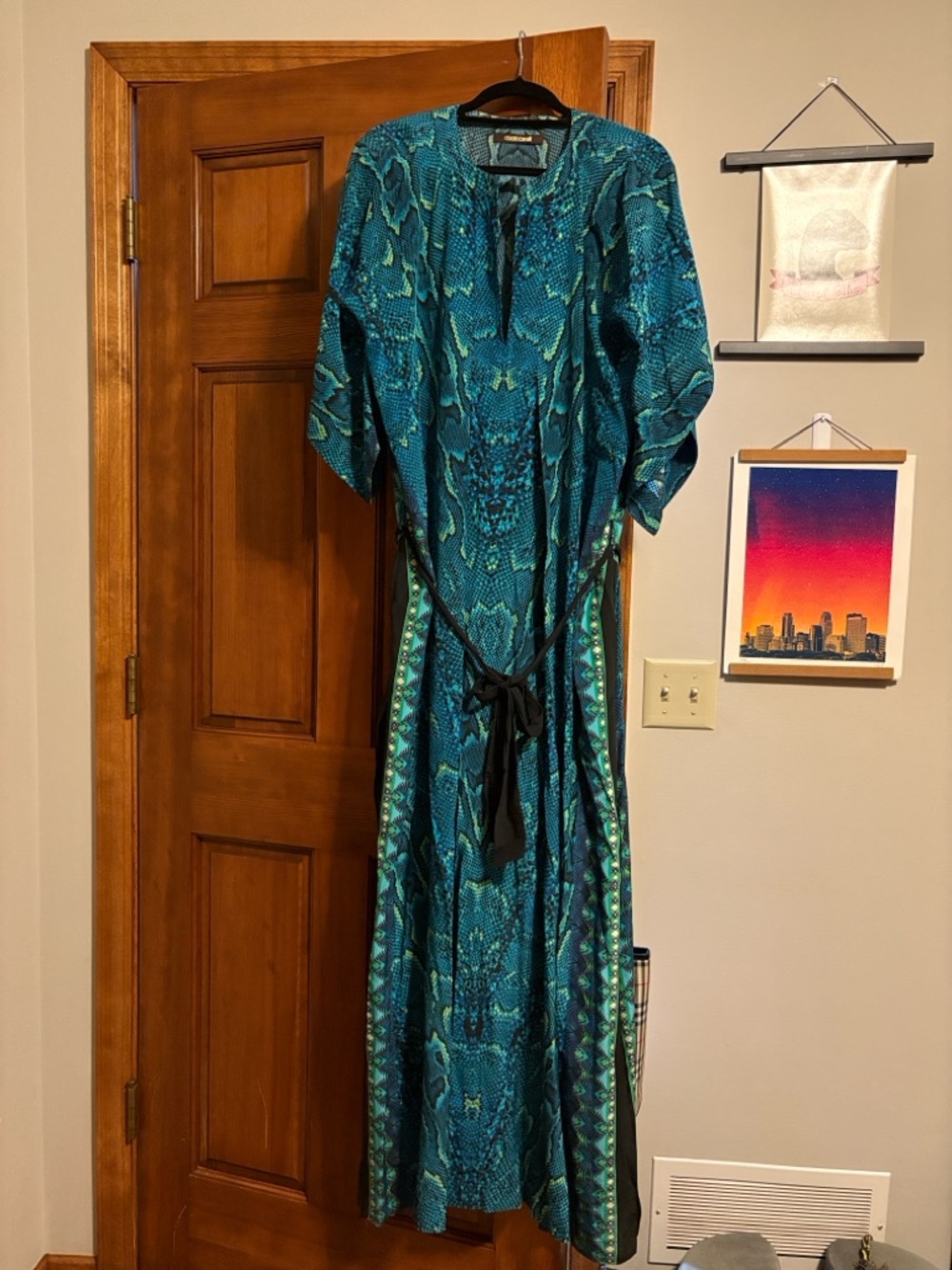 Roberto Cavalli Silk Kaftan 🐍